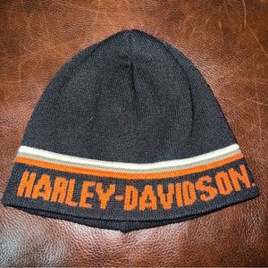 HARLEY DAVIDSON BEANIE KNIT HAT RACING BLACK W/ BAR & SHIELD LOGO CAP HD 2006
